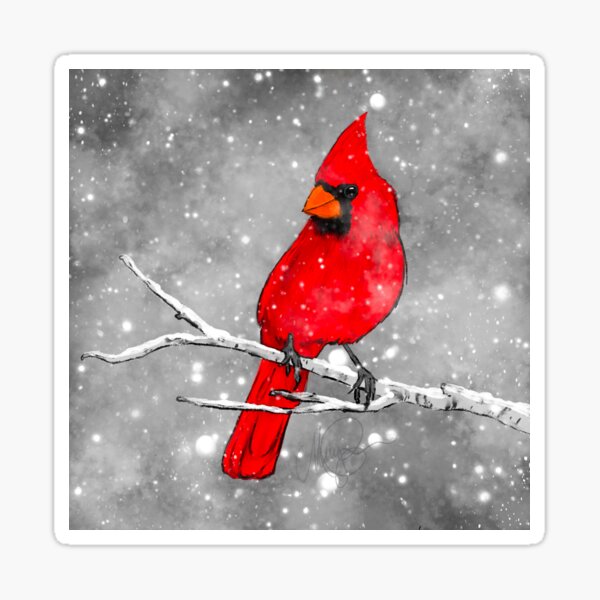 Item preview, Cardinal in the Snow designed and sold by Mary Traverse.