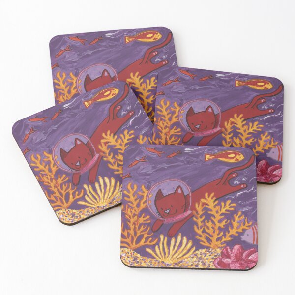 Item preview, Coral Cat designed and sold by evelyn-at-work.