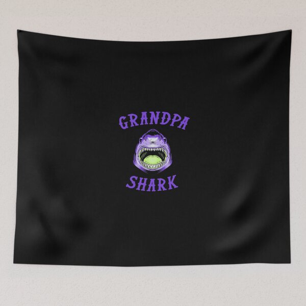 Item preview, Grandpa Shark Purple Image Fierce Angry Shark designed and sold by triangle-studio.