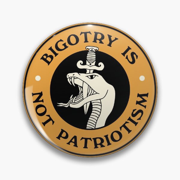Item preview, Bigotry Is Not Patriotism designed and sold by Picket Club.