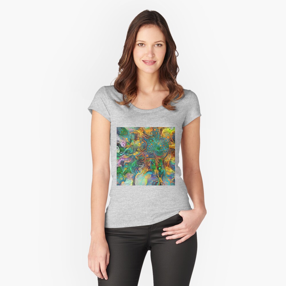 Item preview, Fitted Scoop T-Shirt designed and sold by blackhalt.