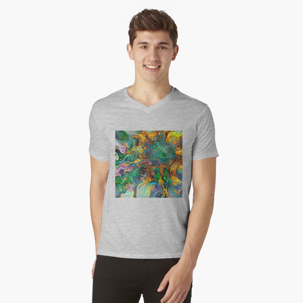 Item preview, V-Neck T-Shirt designed and sold by blackhalt.