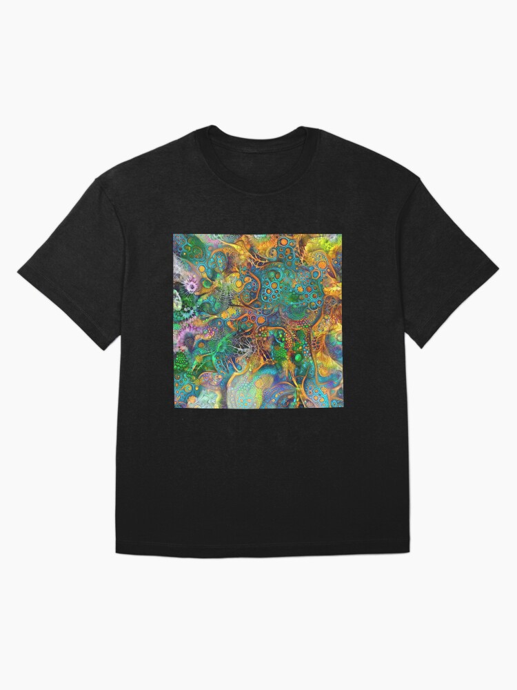 Thumbnail 3 of 7, Oversized T-Shirt, Deepdream floral abstraction designed and sold by blackhalt.
