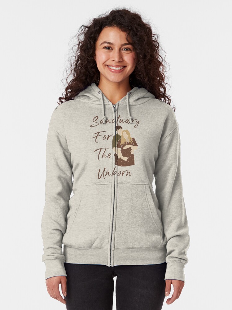 Thumbnail 2 of 5, Zipped Hoodie, Sanctuary for the Unborn designed and sold by SanctuaryCounty.
