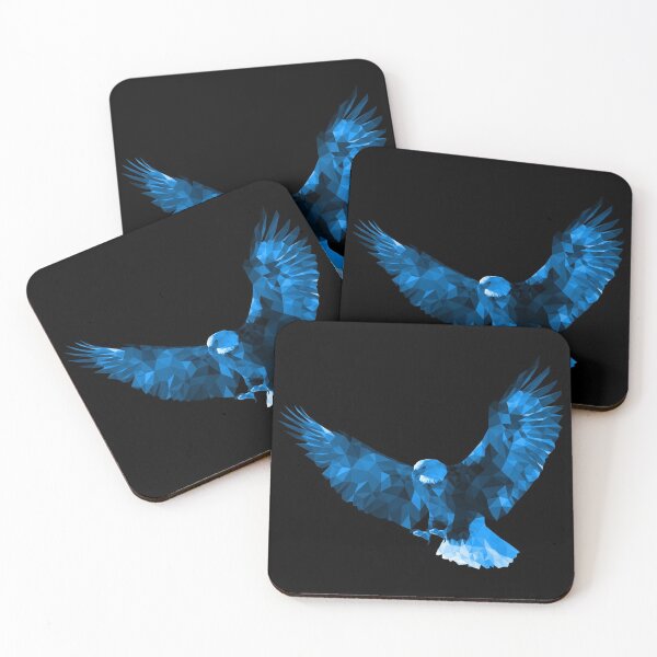 Item preview, Bald Eagle - Low Poly (Blue) designed and sold by lurchmerch.
