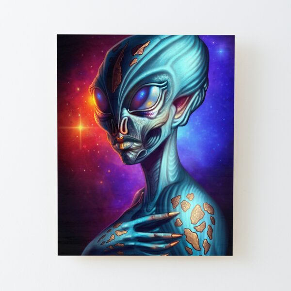 Alien Wood Mounted Print