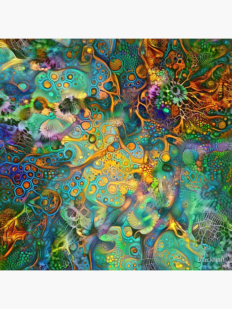 Deepdream floral fractalize abstraction by blackhalt