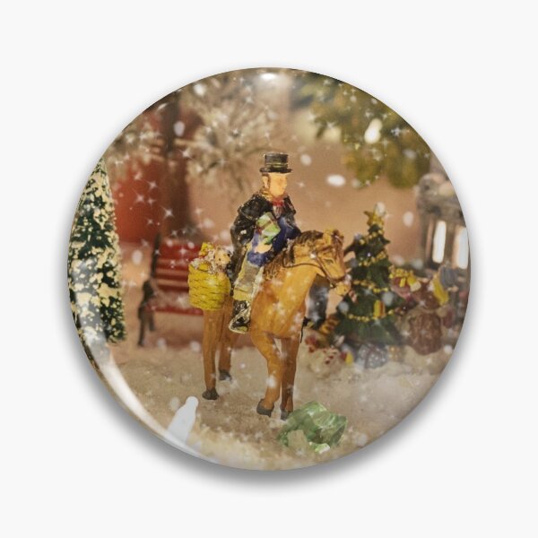Item preview, Pretty Traditional Christmas Village with the rider on horseback designed and sold by Vero De.