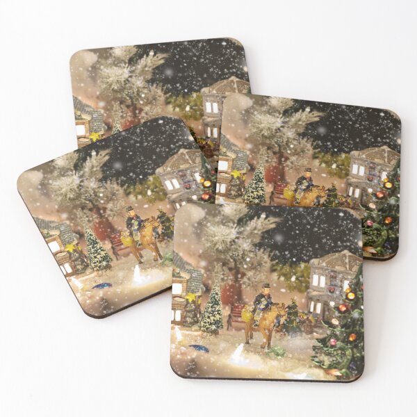 Item preview, Pretty Traditional Christmas Village with the rider on horseback designed and sold by Vero De.