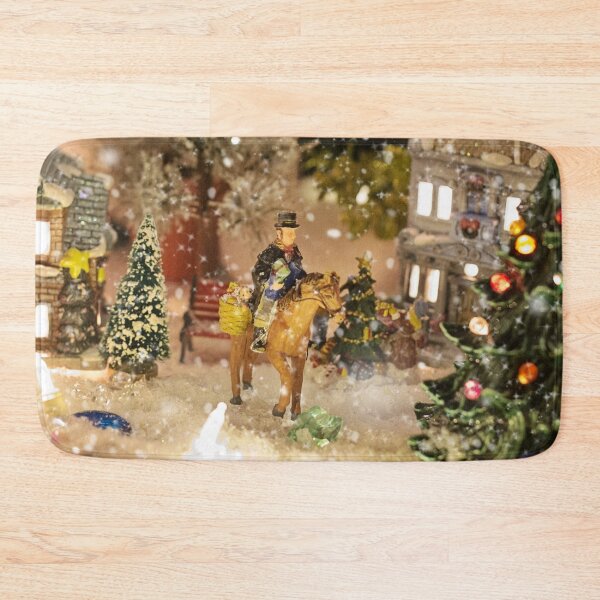 Item preview, Pretty Traditional Christmas Village with the rider on horseback designed and sold by Vero De.