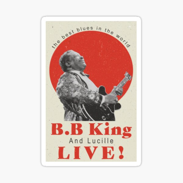 BB King Blues On Top Of Blues Album Cover Sticker