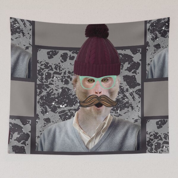 Item preview, Hipster Monkey designed and sold by portraitsonthep.