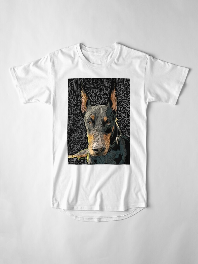 Alternate view of Watchdog Doberman is the Chill Master Long T-Shirt