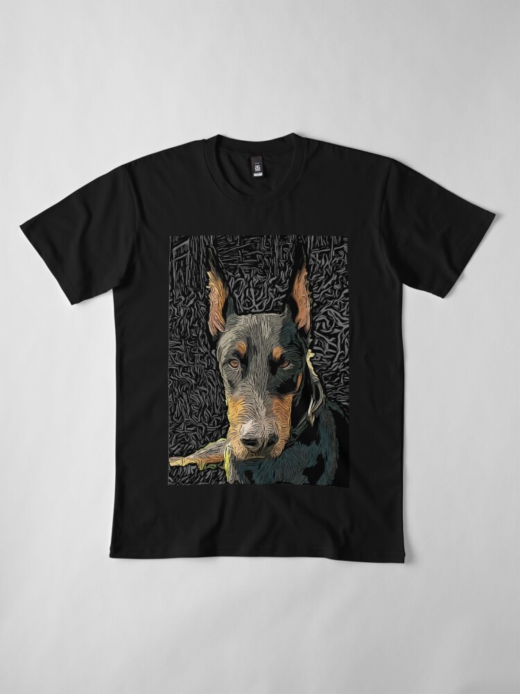 Alternate view of Watchdog Doberman is the Chill Master Premium T-Shirt