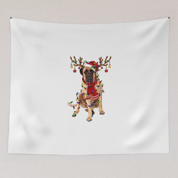 Item preview, English Mastiff Christmas Reindeer Christmas Lights Pajama designed and sold by Ibettson Justine.