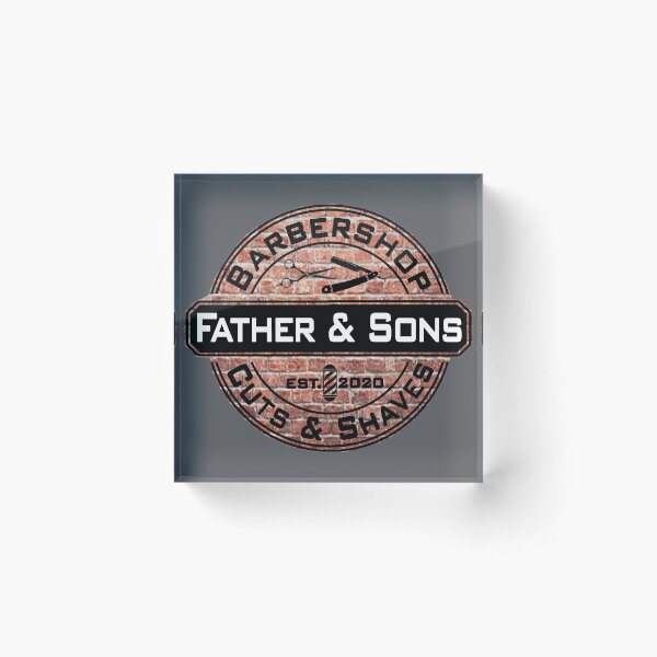 Item preview, Father and Son Barbershop designed and sold by UnboundFull.