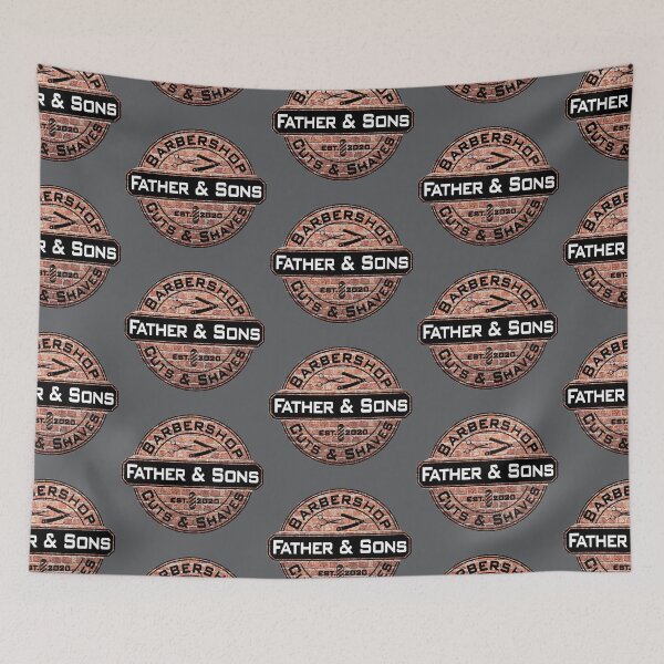 Item preview, Father and Son Barbershop designed and sold by UnboundFull.