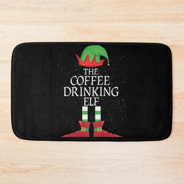 Item preview, Coffee Drinking Elf Family Matching Christmas Group Funny Gift designed and sold by Teejamson.