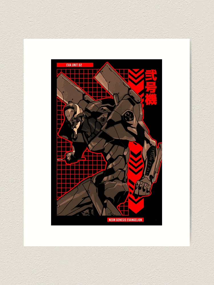 EVA 02 || EVANGELION || Anime Star Edition ||RD|| Art Print