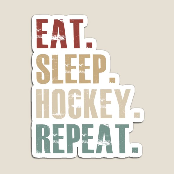 Item preview, Eat Sleep Hockey Repeat designed and sold by teesakura90.