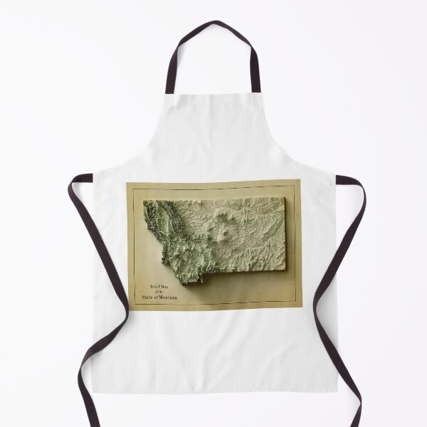 Item preview, Montana Relief Map 3D digitally-rendered designed and sold by ThinkAboutMaps.