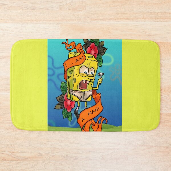 Item preview, Spongebob - Shaving - I am a man - Fan Art designed and sold by aalkahalah.