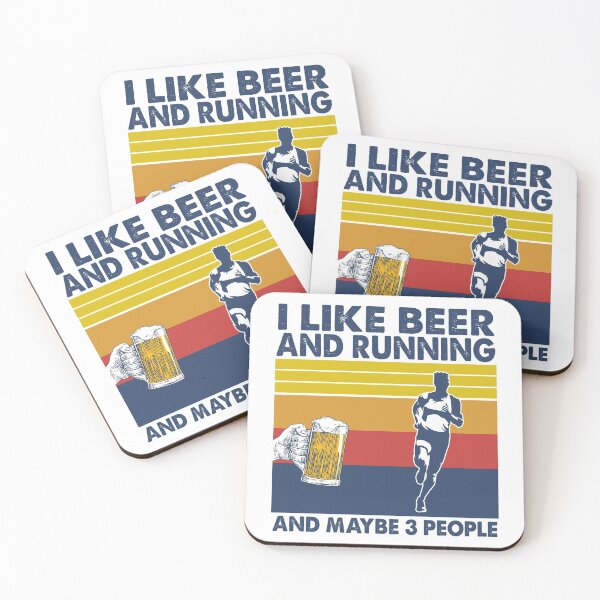 Item preview, I like beer and running and maybe 3 people designed and sold by Adolfo114.