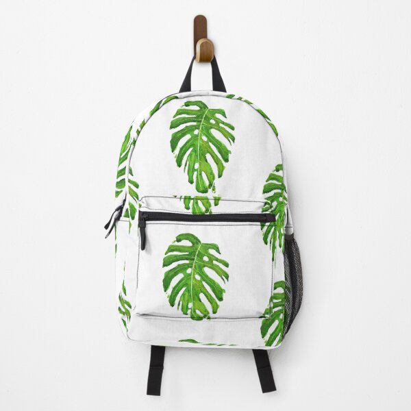 Item preview, hand painted green Monstera leaf watercolor designed and sold by ColorandColor.