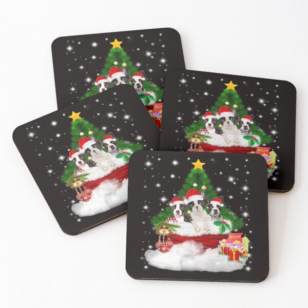 Item preview, Funny Christmas Three Boston Terrier Gifts designed and sold by RessieSmitham.