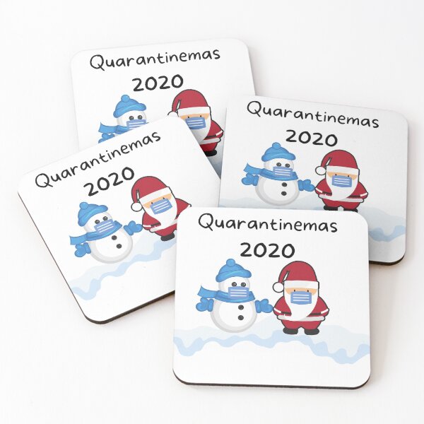 Item preview, Quarantinemas Santa and snow man  designed and sold by Socool101.