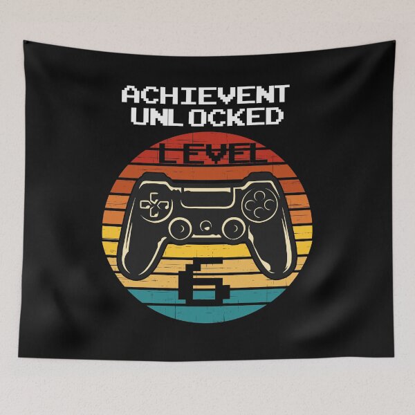 Item preview, birthday achievement unlocked level up gamer  designed and sold by PERsonalthreads.