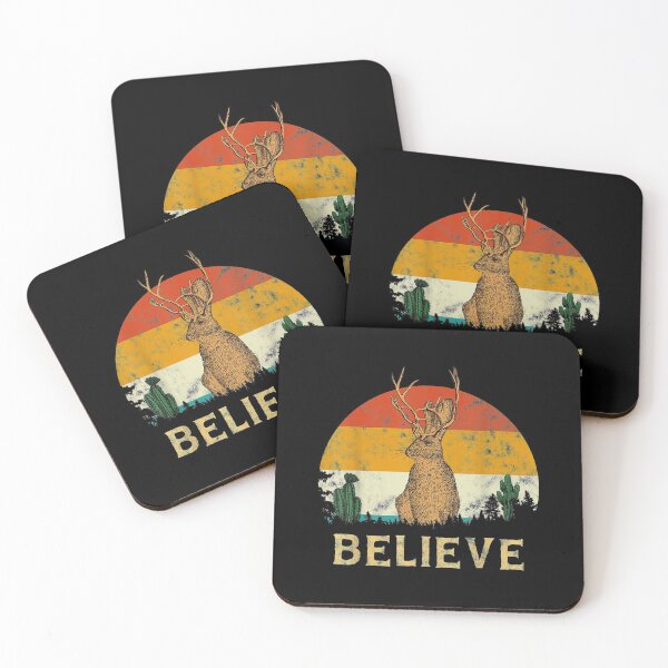 Item preview, Jackrabbit Desert Mountain Cactus Sunshine Believe Jackalope designed and sold by sherylnelson.
