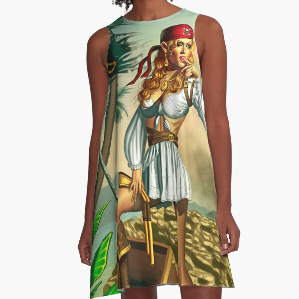 Pirate Girl A-Line Dress