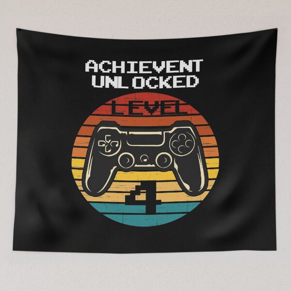 Item preview,  birthday achievement unlocked level up gamer  designed and sold by PERsonalthreads.