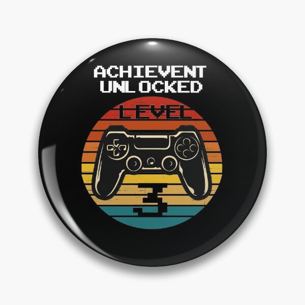 Item preview,  birthday achievement unlocked level up gamer  designed and sold by PERsonalthreads.