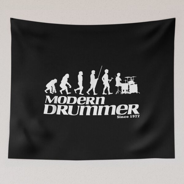 Item preview, Modern Drummer Evolution Funny Caveman designed and sold by sherylnelson.