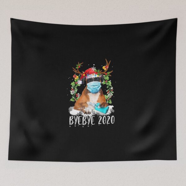 Item preview, Funny Boxer Christmas Bye Bye 2020 Xmas Dog designed and sold by Ibettson Justine.