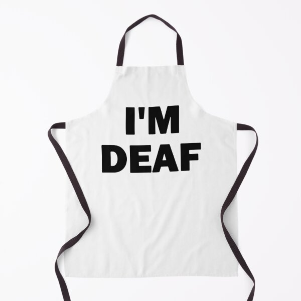 Item preview, I'm Deaf Hearing Impaired Disability Black Text designed and sold by bebopboop.