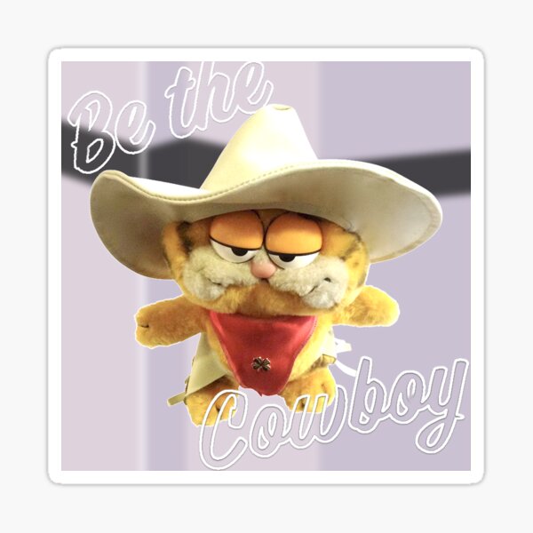 sei der (Garfield-)Cowboy Sticker