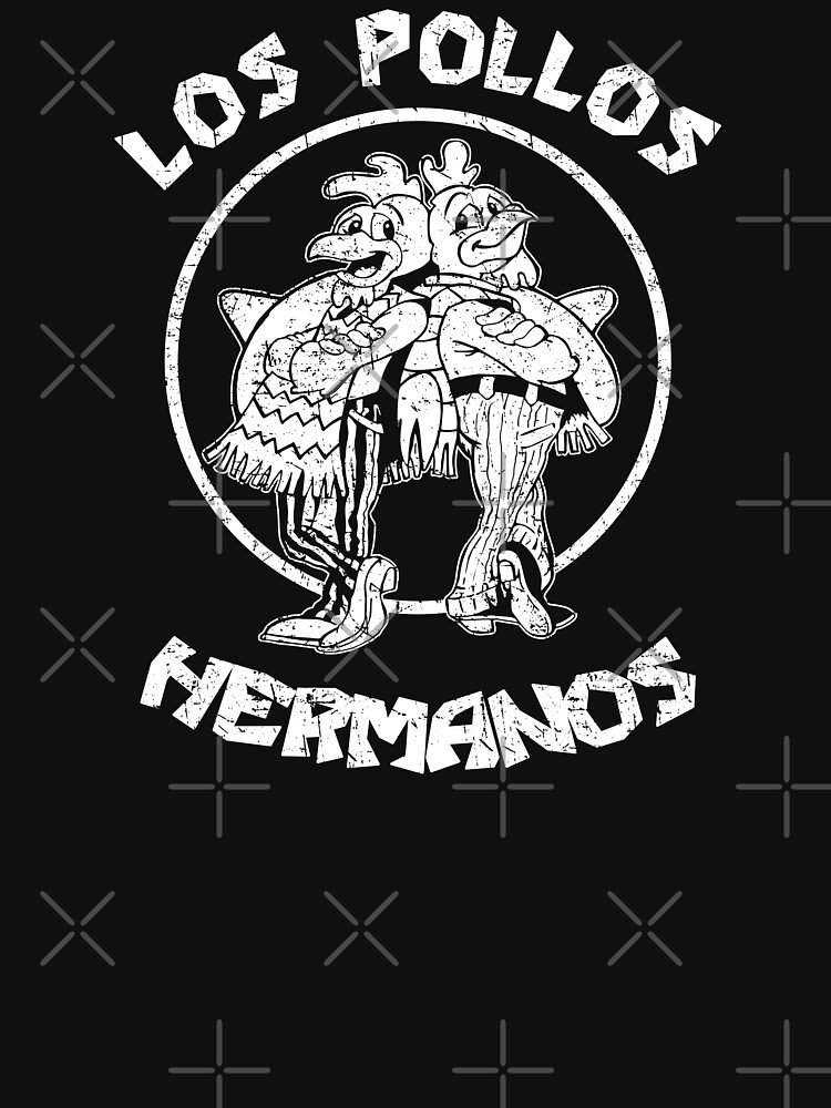 Thumbnail 7 of 7, Classic T-Shirt, Los Pollos Hermanos - Black and White - Distressed designed and sold by IfDesignGroup.