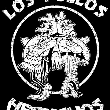 Artwork thumbnail, Los Pollos Hermanos - Black and White - Distressed by IfDesignGroup