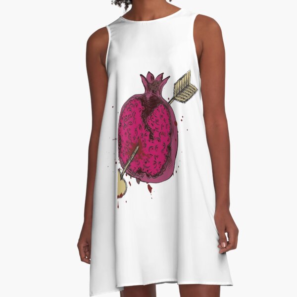 Pomegranate A-Line Dress