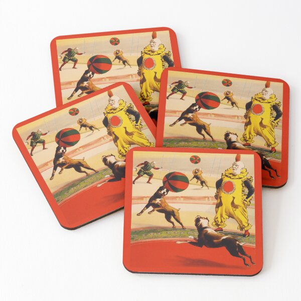 Item preview,  Illustrated Circus Poster - Marvelous Foot-Ball Dogs designed and sold by Slydell1.
