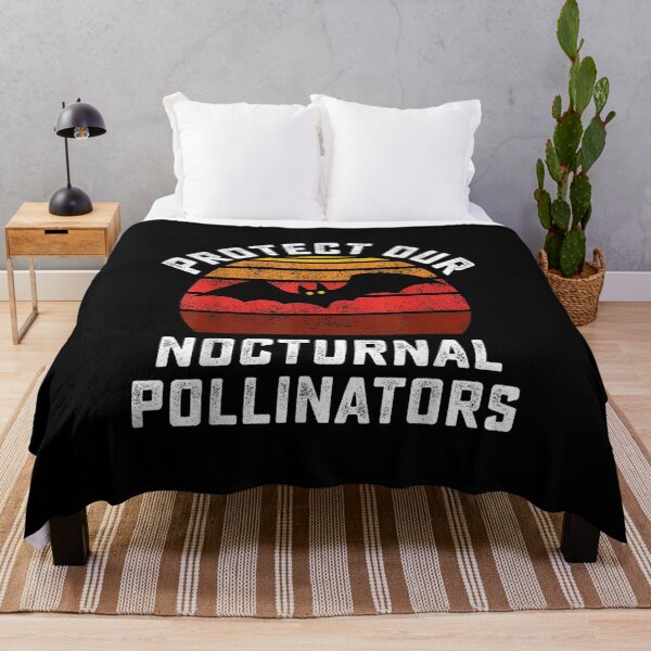 Item preview, Protect Our Nocturnal Pollinators Bat Retro Halloween Bats designed and sold by sherylnelson.