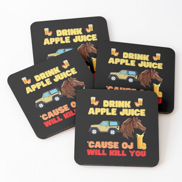 Item preview, Drink apple juice, cause oj will kill you, apple, apple juice, drink, drink apple juice cause, drink apple juice masks, designed and sold by bimmer325.