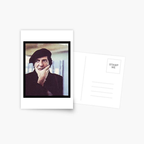 Item preview, Leonard Cohen photo in beret - Black designed and sold by KatherineDream.