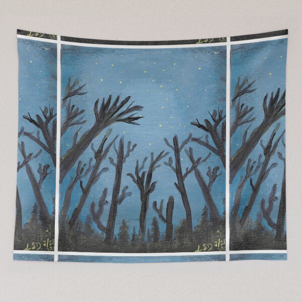 Item preview, Trees at night designed and sold by SashaSprite.