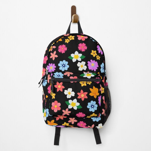 Item preview, Flowers Fleurs Flores Blumen Sveeti - Noir designed and sold by janraydesigns.