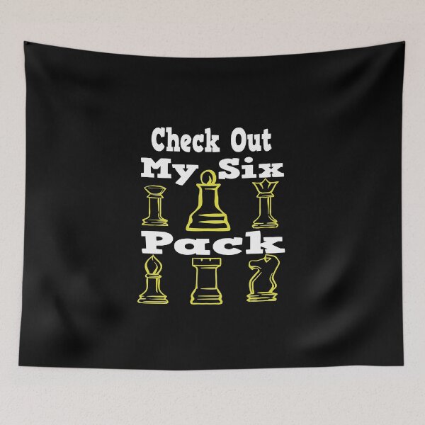 Item preview, Check Out My Six Pack Chess Club designed and sold by buzz1days.