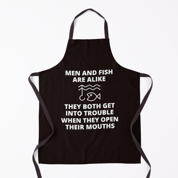 Item preview, Men and fish are alike. They both get into trouble when they open their mouths! designed and sold by Sonofwilliam.